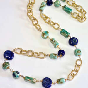 Collana Ceramica Raku