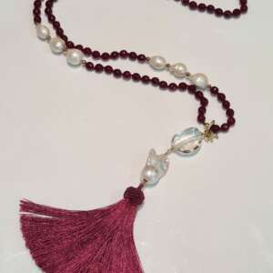 Collana Agata bordeaux