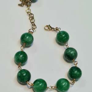 Braccialetto con Giada Verde