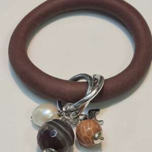 Braccialetto Elastone Marrone