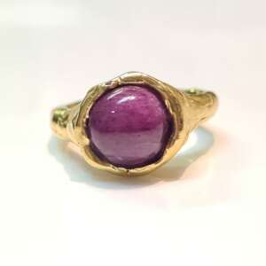 Anello Scultura con Rubino