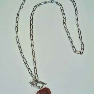 Collana con ciondolo Diaspro Rosso
