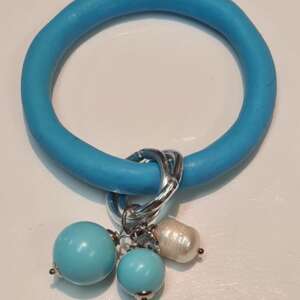 Braccialetto Elastone Celeste