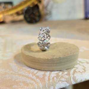 Anello Argento Disco Traforato