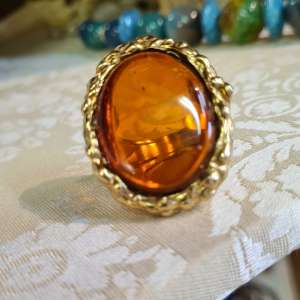 Anello Argento con Ambra Baltica