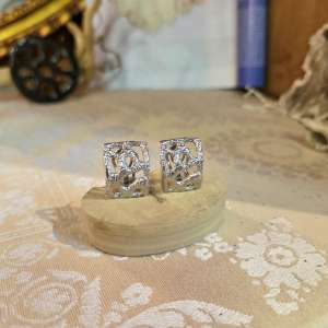 Orecchini Ramage Argento Rodiato