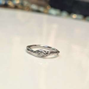 Fedina Argento con Diamante Naturale