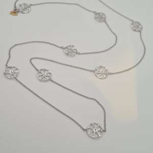 Collana Argento Disco Traforato Preistorico